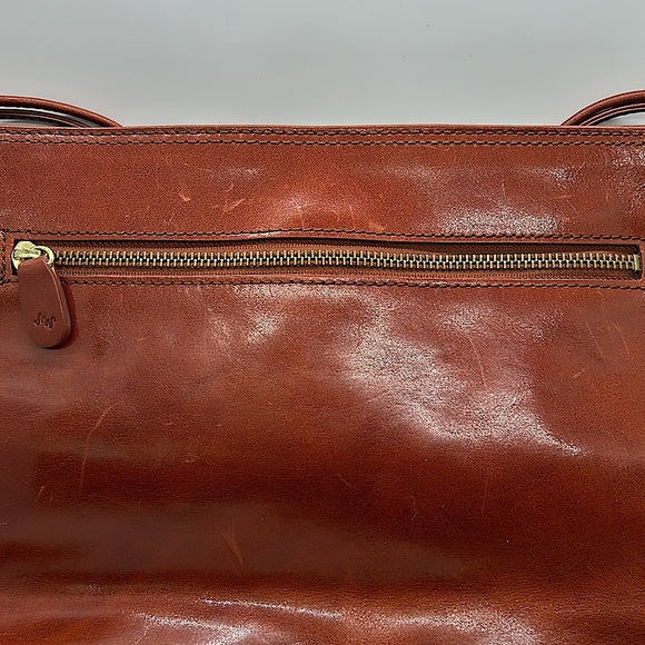 Monsac Original Rich Brown Leather Tote Bag Purse 🌺🌺 - Picture 12 of 12